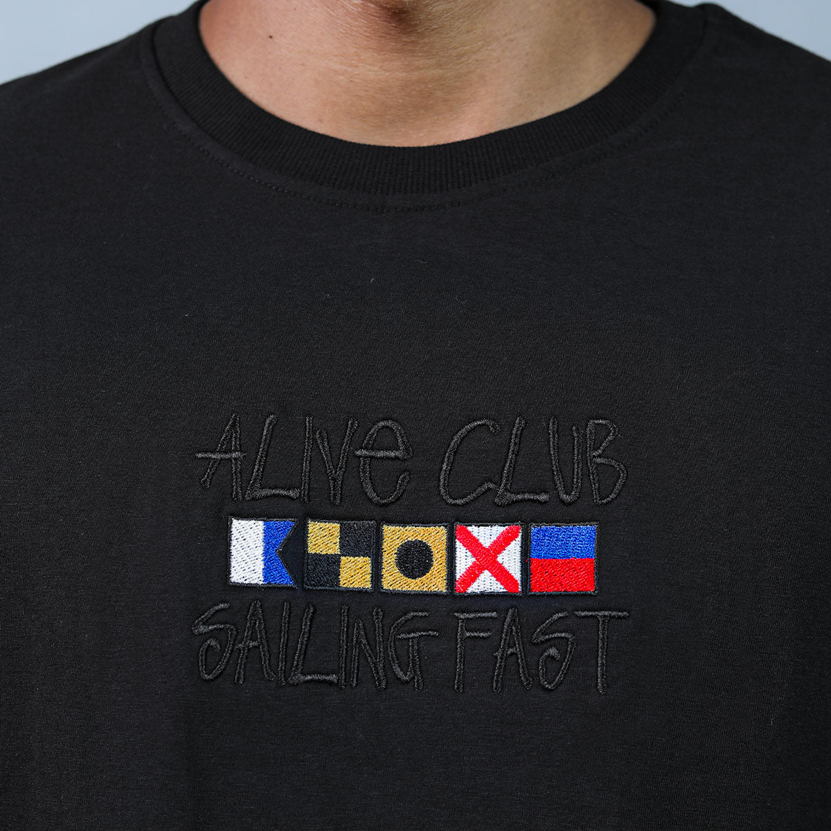 Camiseta Alive Flags Preto