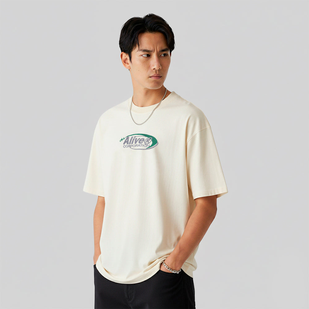 Camiseta Alive Oversized New Corporation Off White