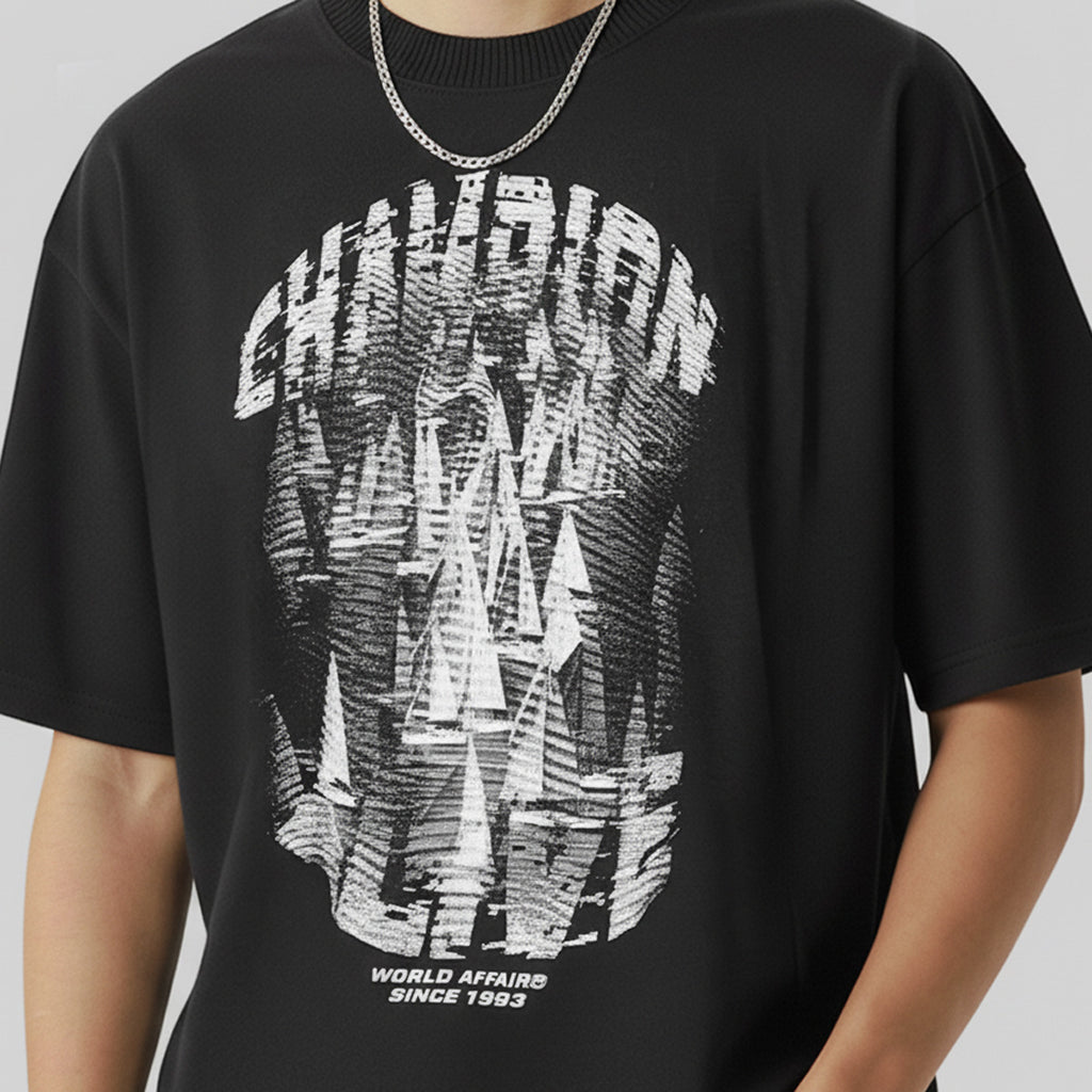 Camiseta Alive Oversized Essencial Champion Preto