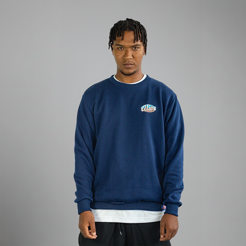 Moletom Alive Careca Patagônia Azul