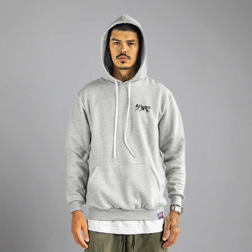 Moletom Alive Mountain Cinza