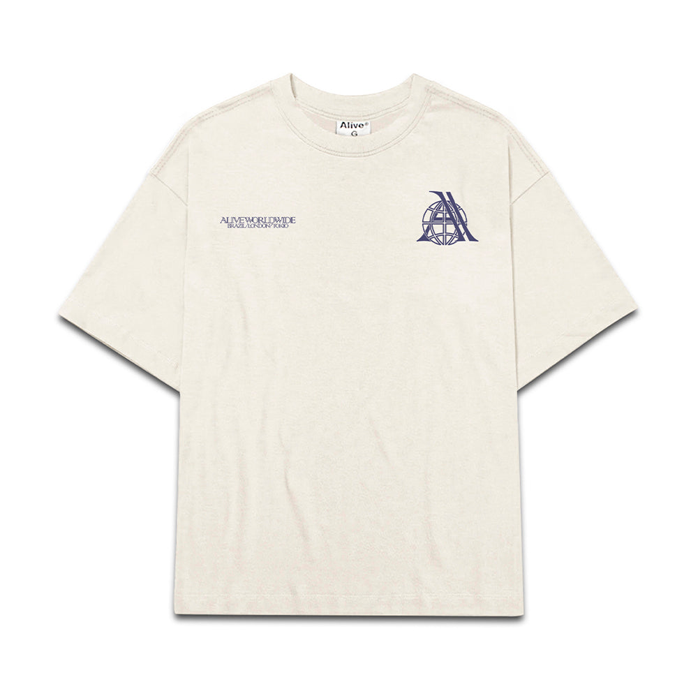 Camiseta Alive Clássica Sphere Off White