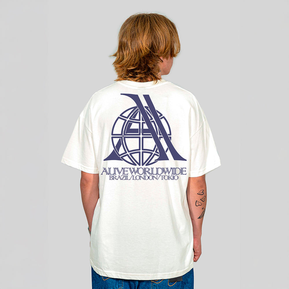 Camiseta Alive Clássica Sphere Off White