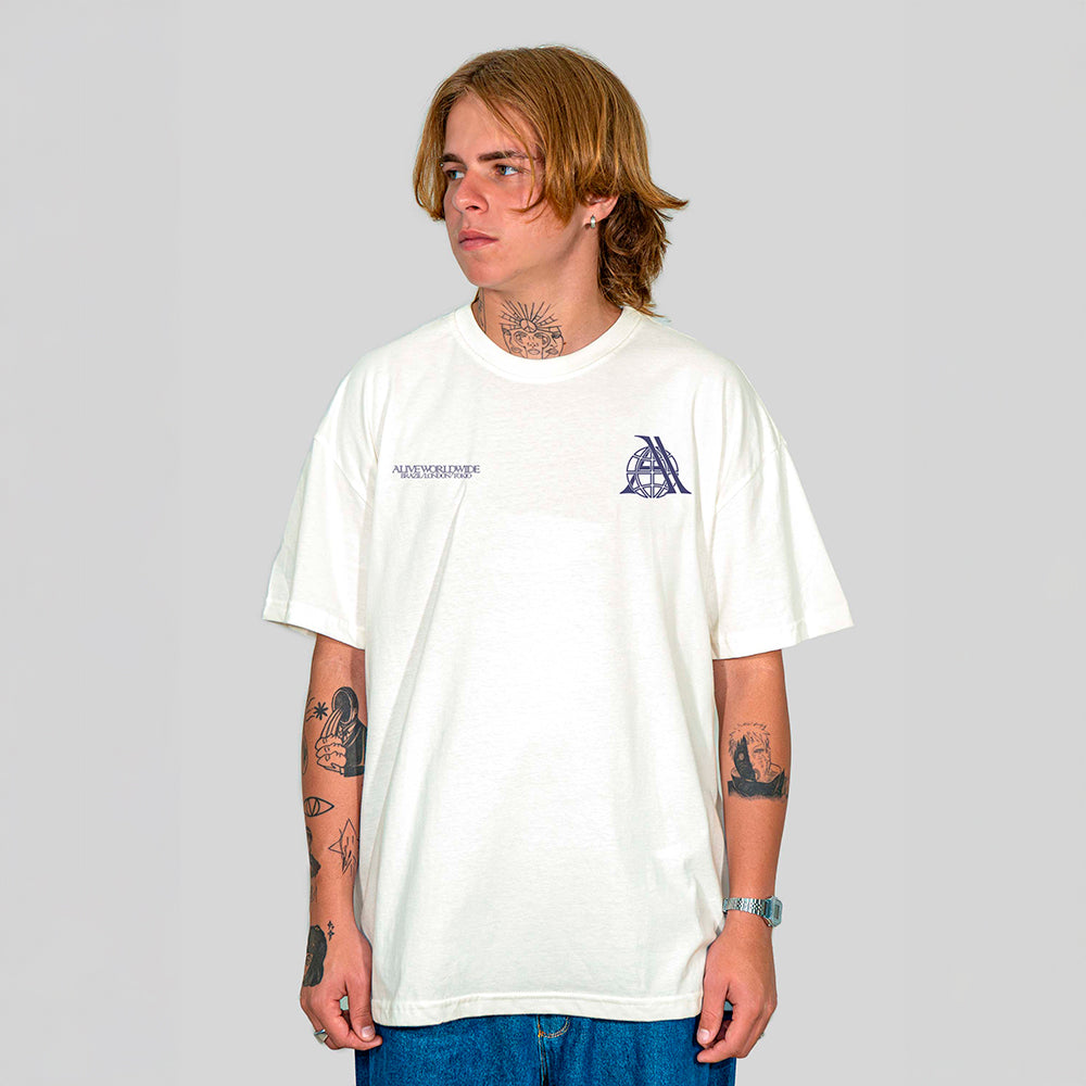 Camiseta Alive Clássica Sphere Off White