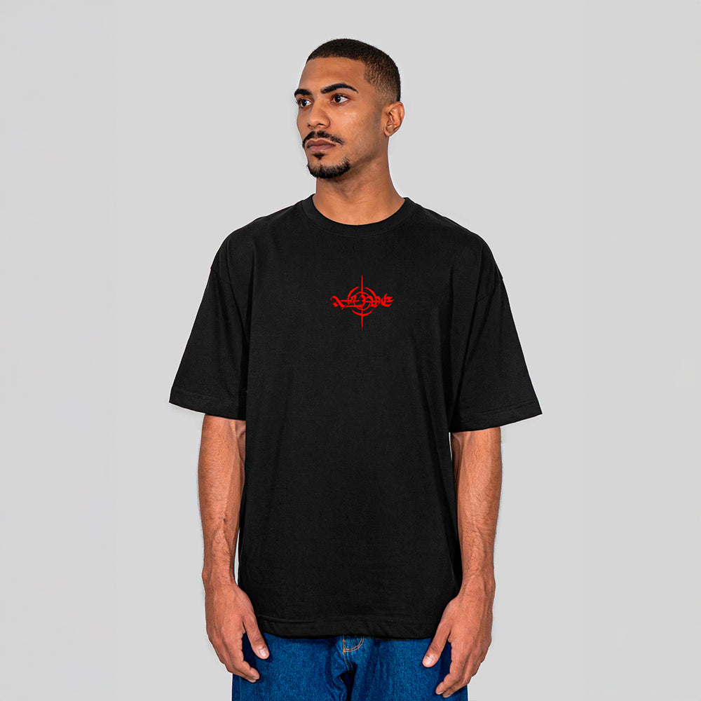 Camiseta Alive Oversized Dobermann Preto