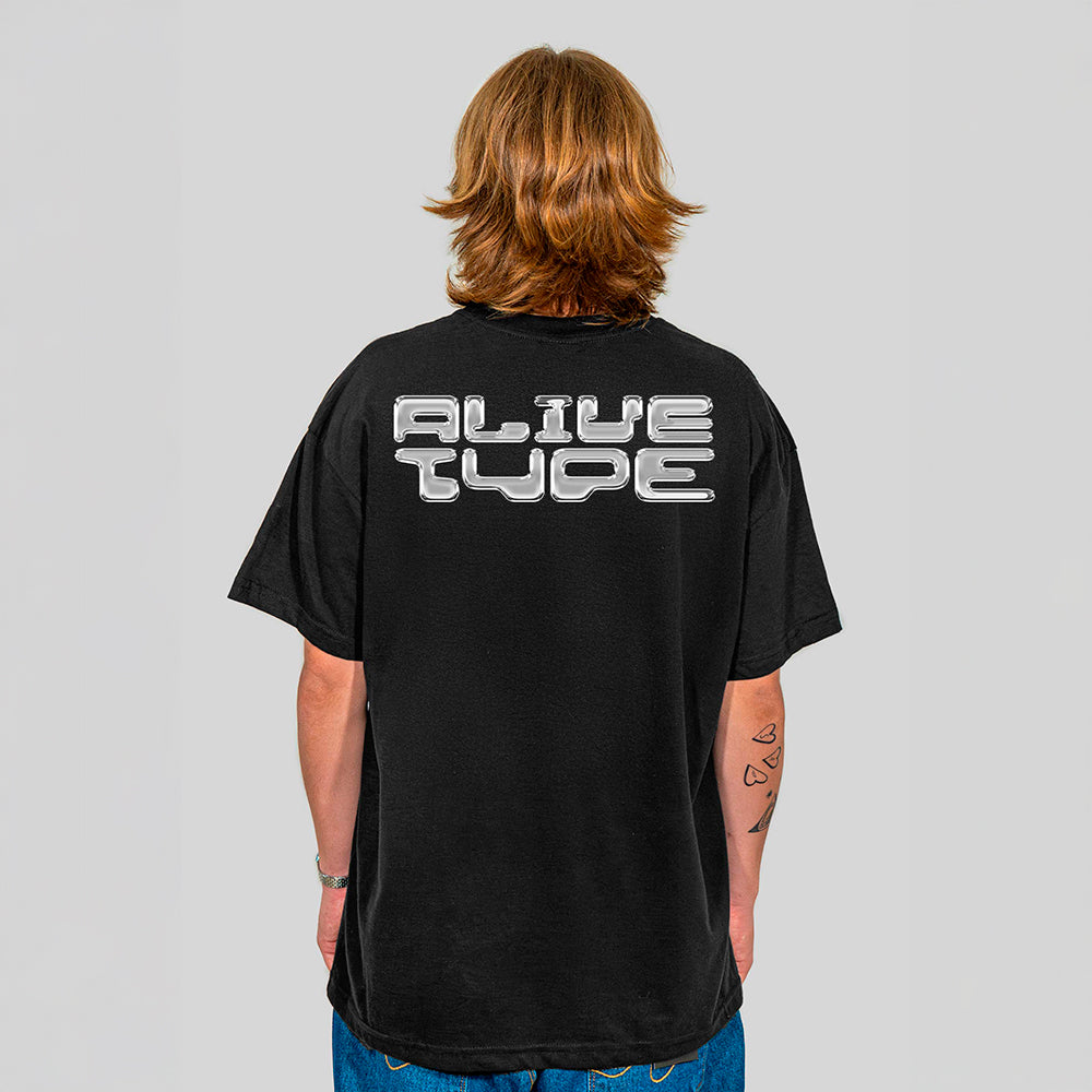 Camiseta Alive Clássica Type Preto