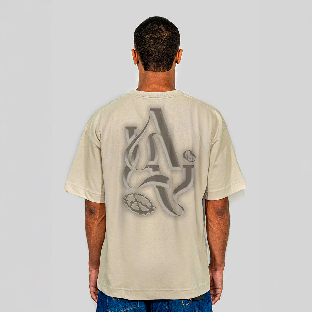 Camiseta Alive Oversized ALV Bege