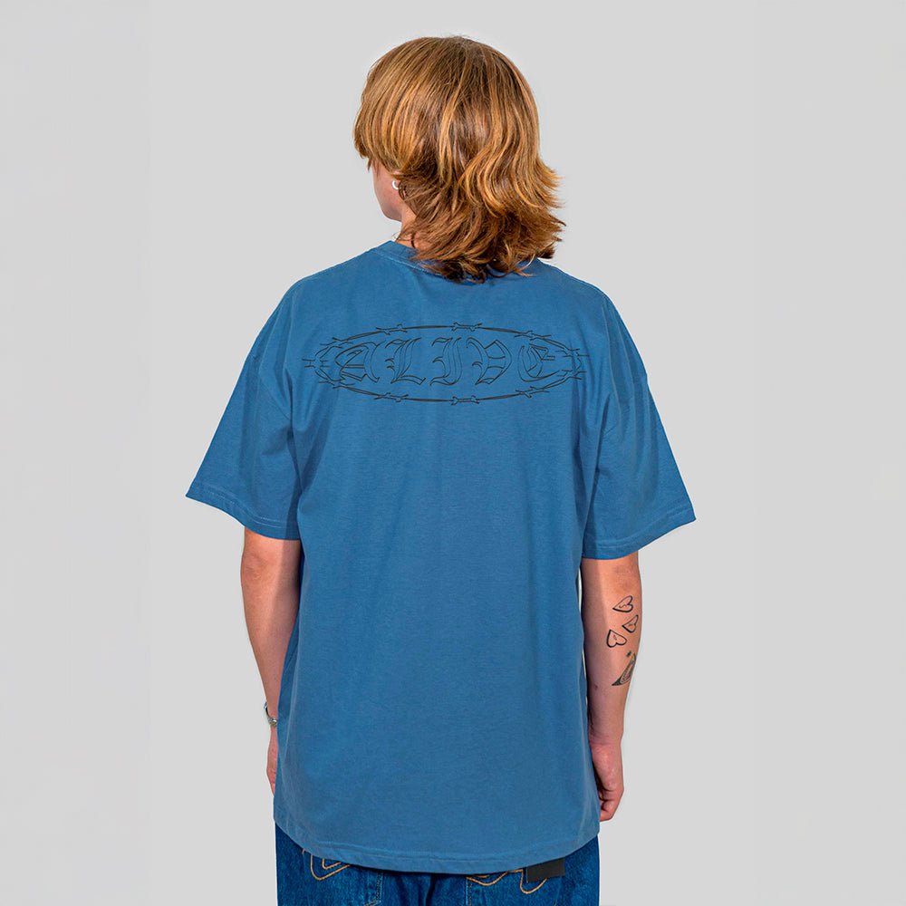 Camiseta Alive Clássica Wire Azul
