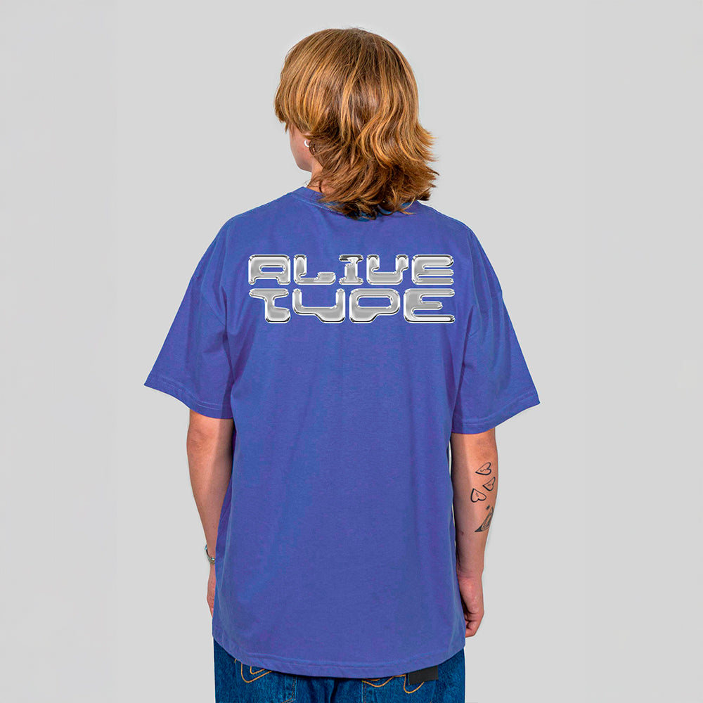 Camiseta Alive Clássica Type Azul