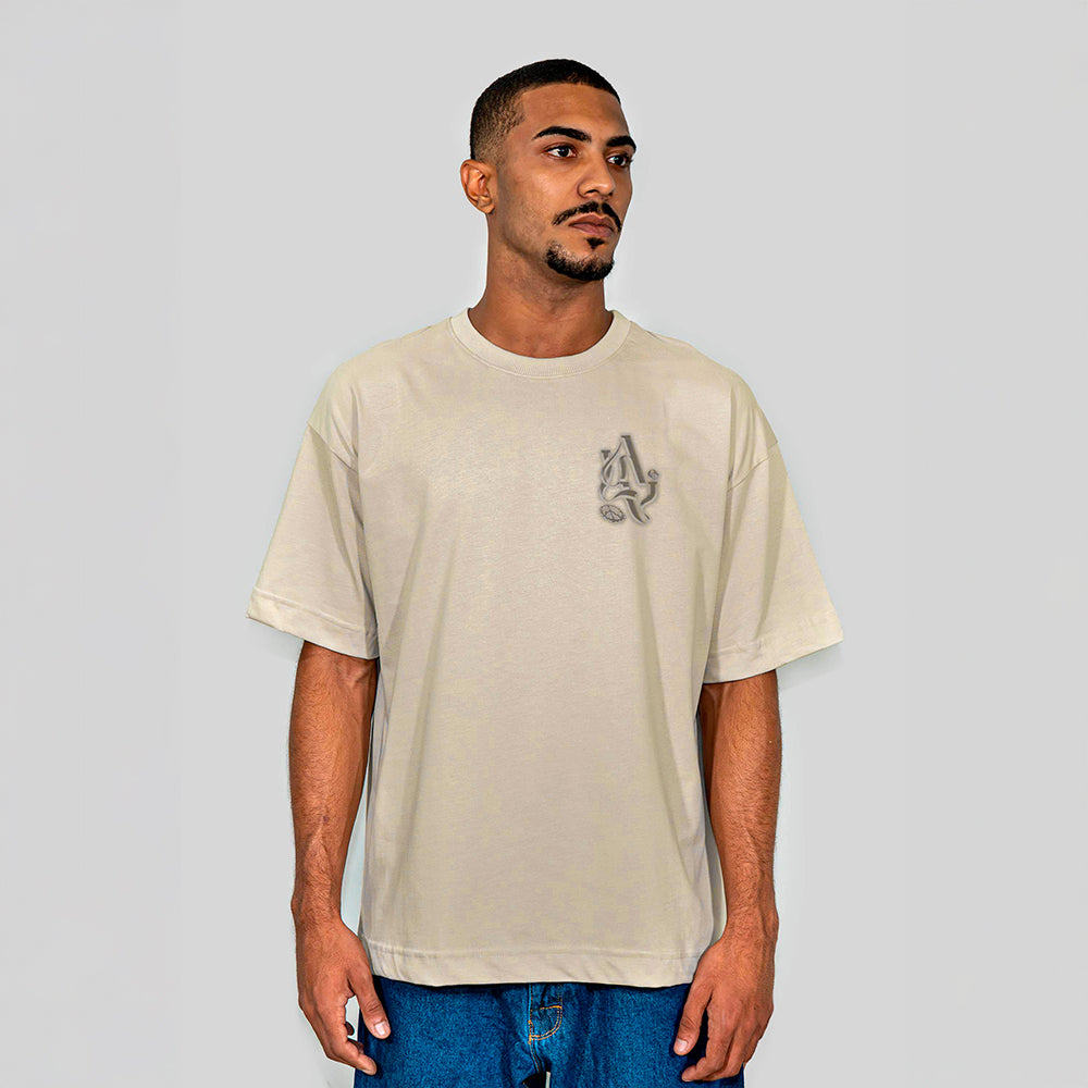 Camiseta Alive Oversized ALV Bege