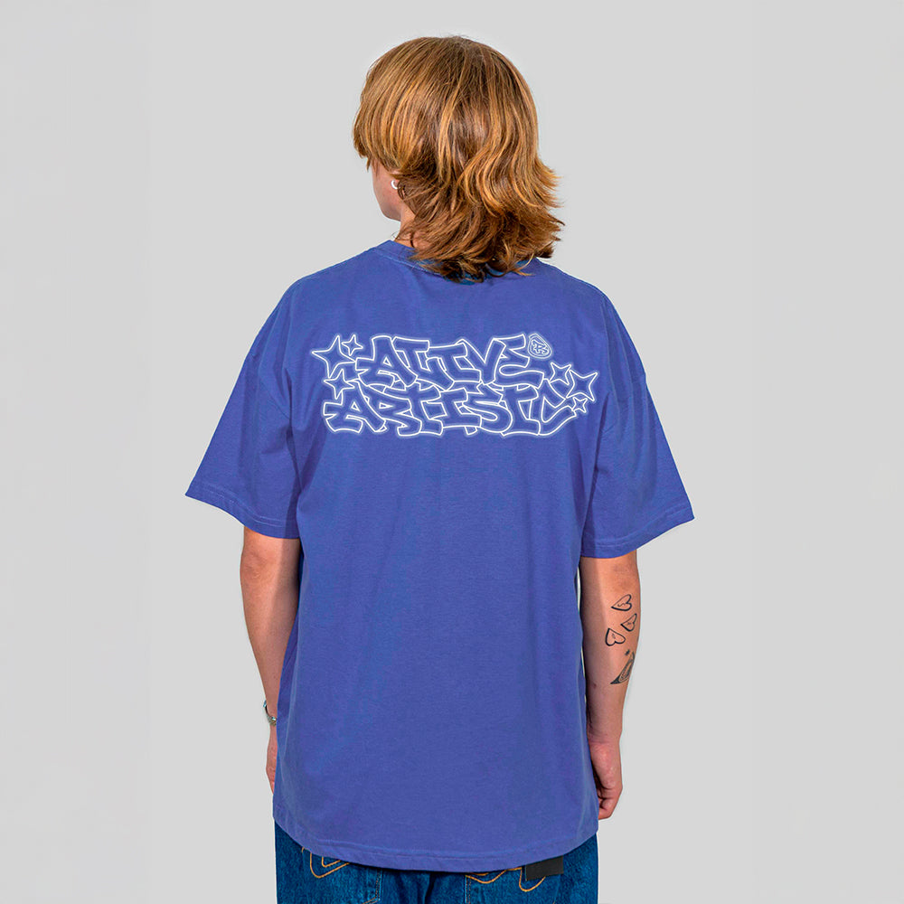 Camiseta Alive Clássica Artistic Azul