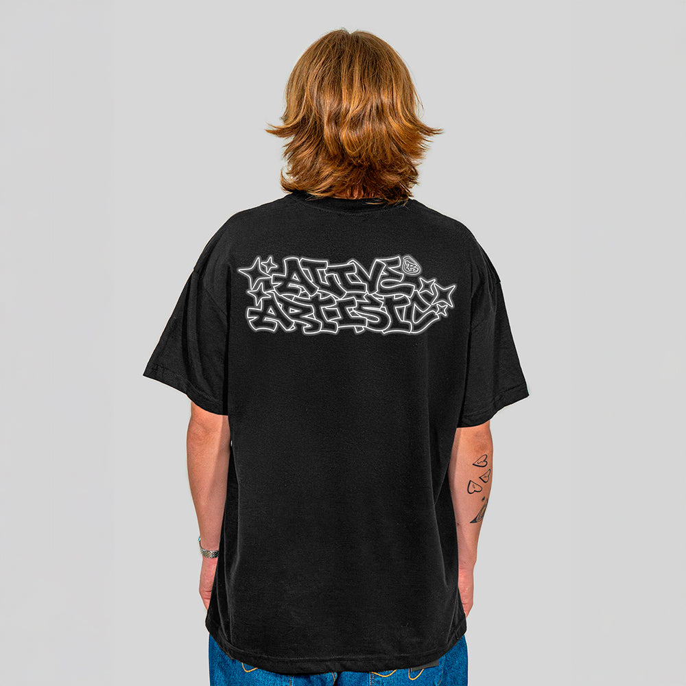 Camiseta Alive Clássica Artistic Preto