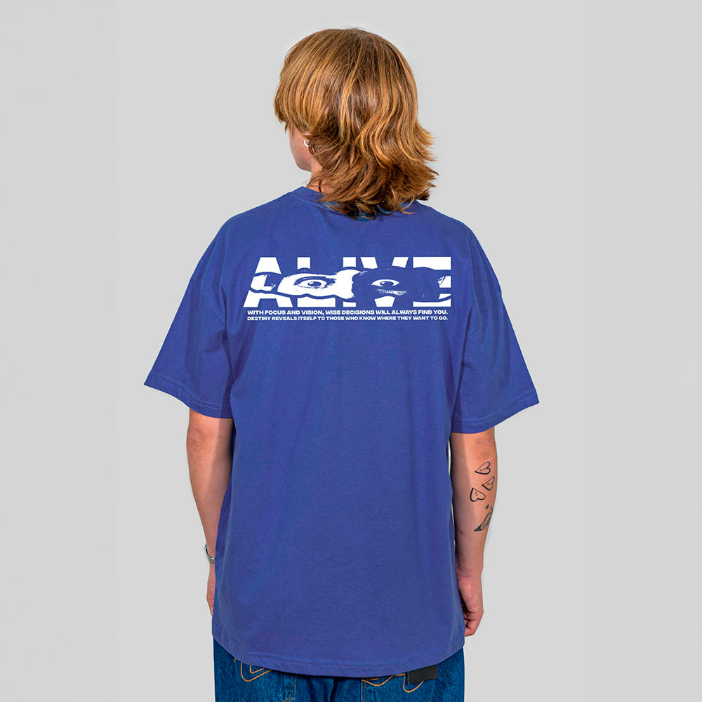 Camiseta Alive Clássica Eyes Azul