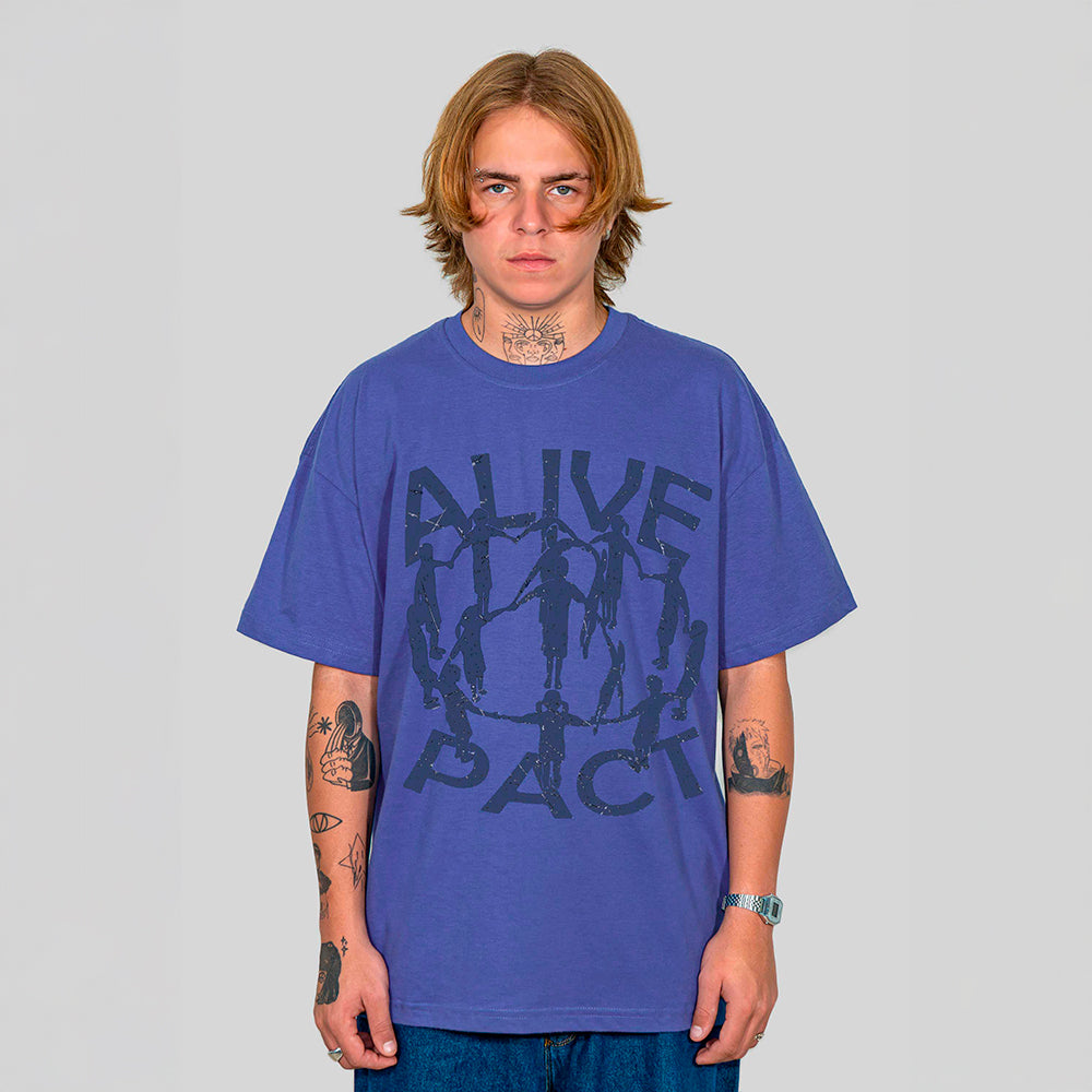 Camiseta Alive Clássica Pact Azul