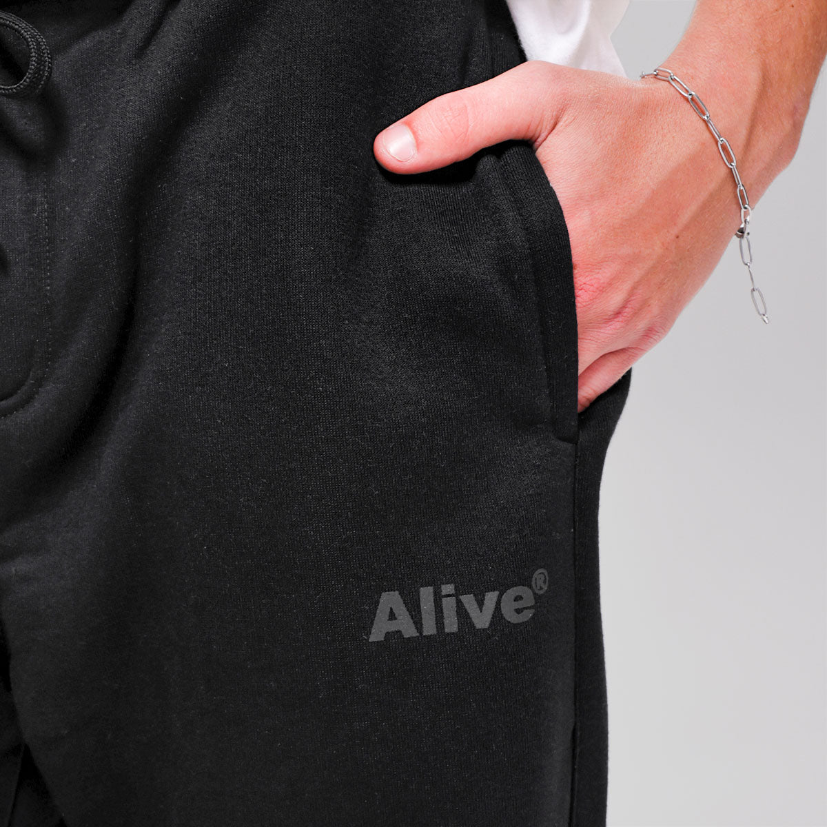 Calça Alive Moletom Logo Preto - Texas