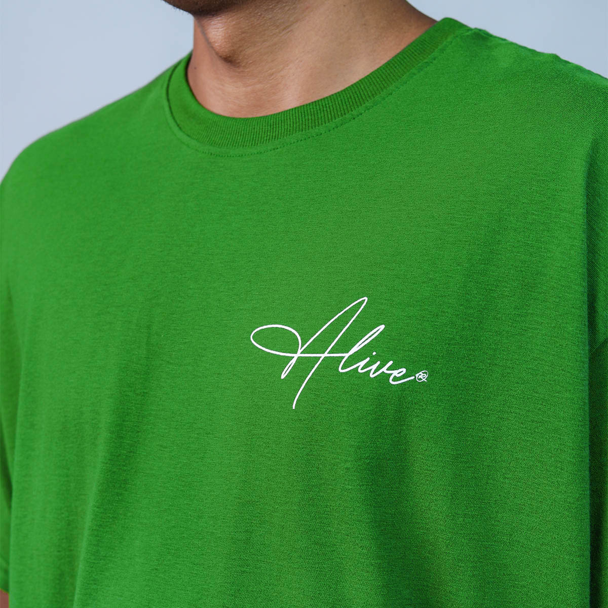 Camiseta Alive Oversized New Signature Verde