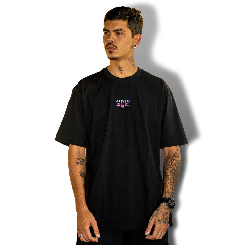Camiseta Alive Origins 1970 Preto