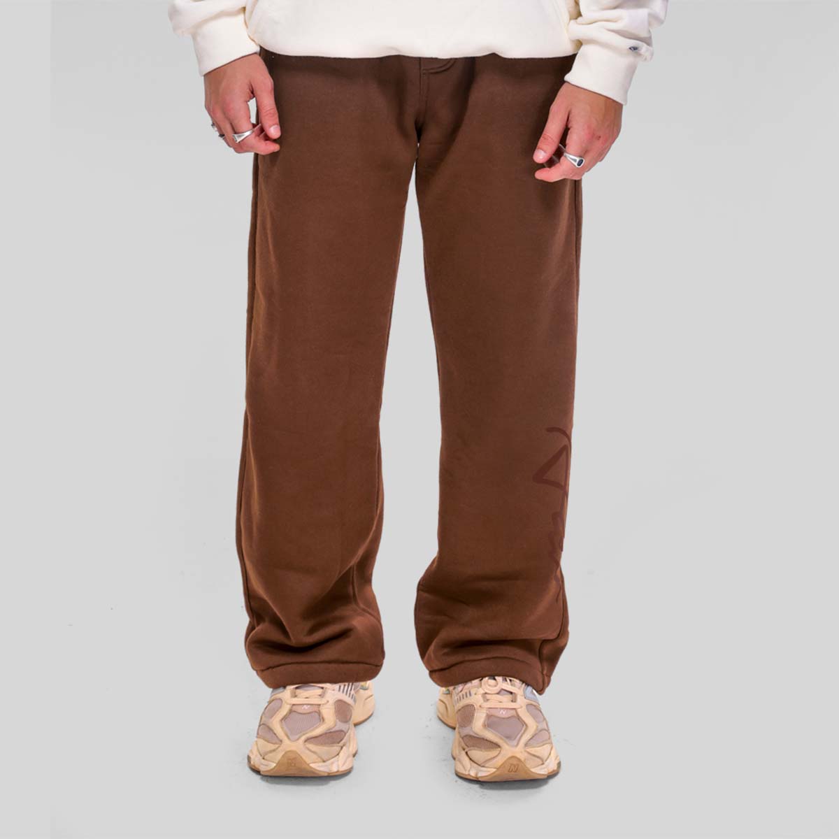 Calça Alive Moletom Rubric Marrom - Texas