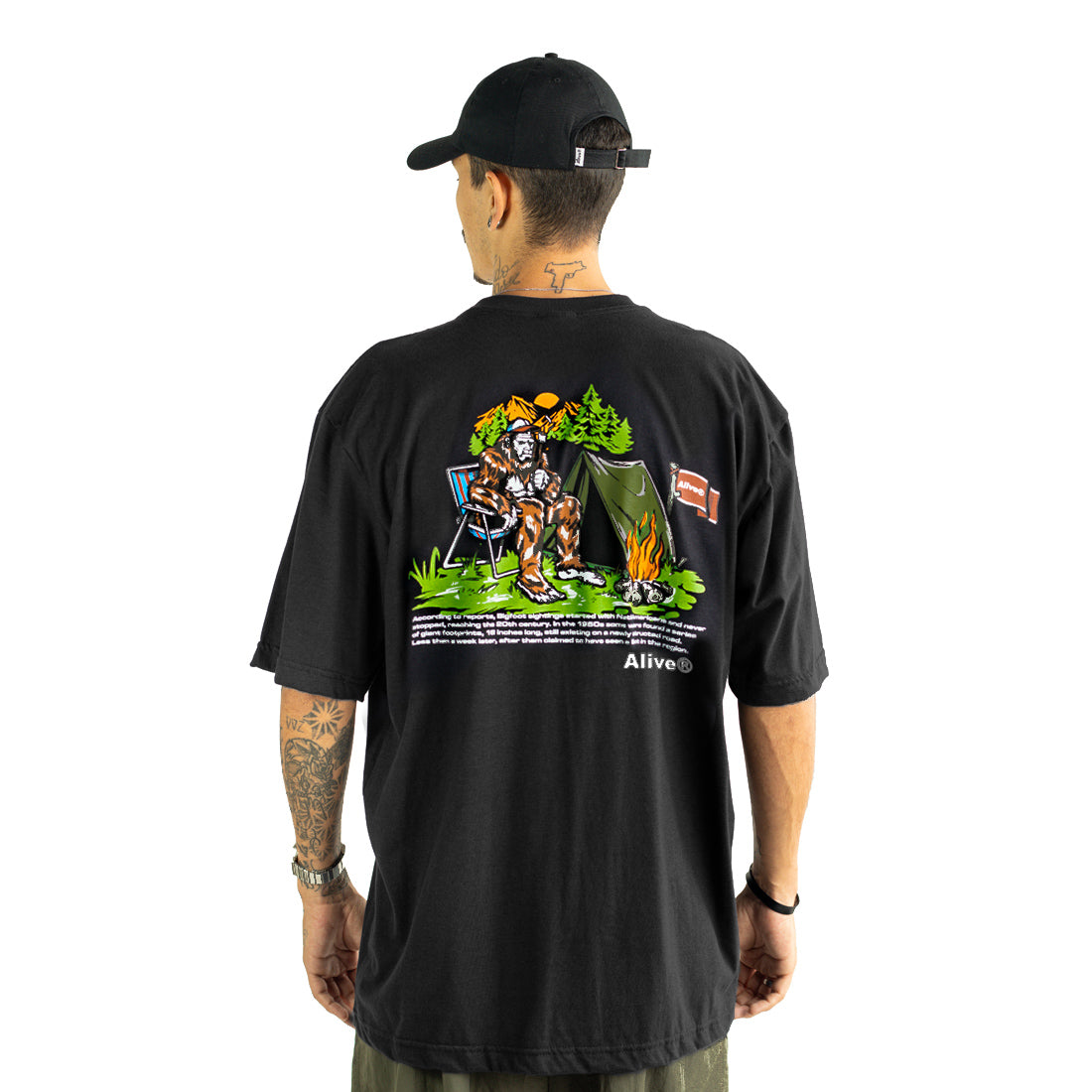 Camiseta Alive Big Foot Preto