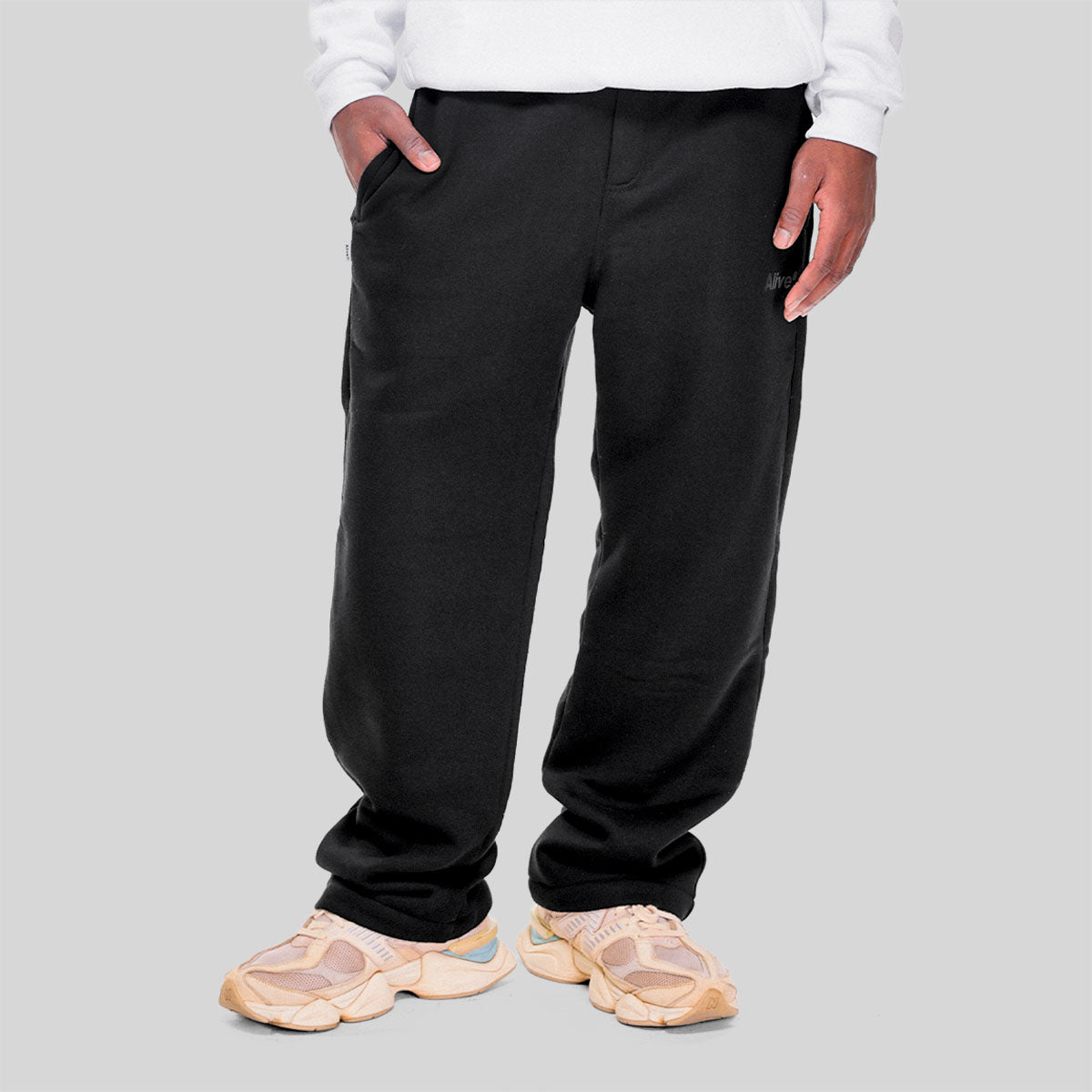 Calça Alive Moletom Logo Preto - Texas