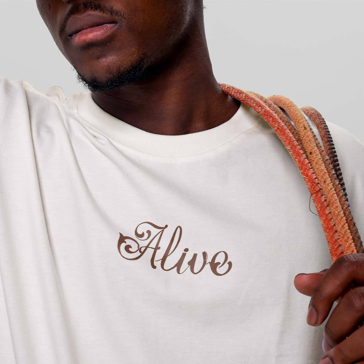 Camiseta Alive Oversized Horse Off White - Texas