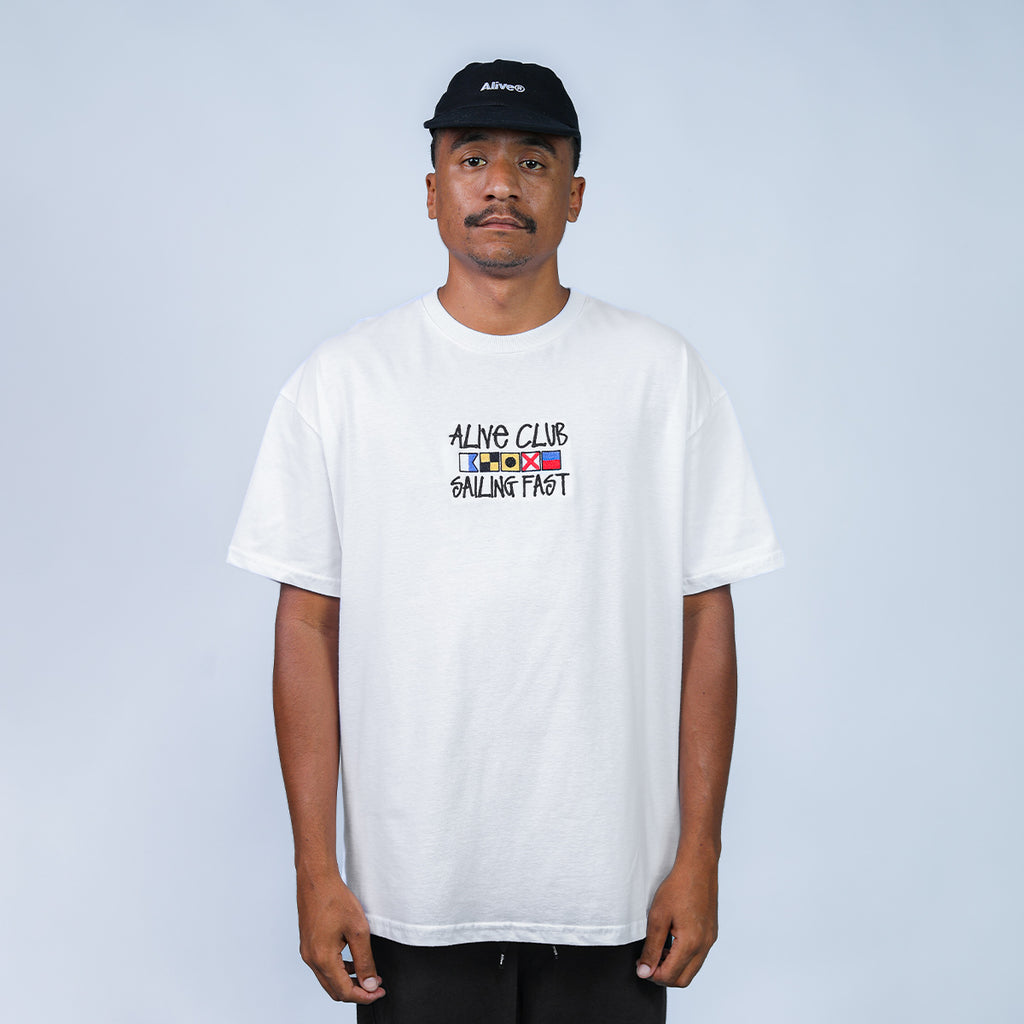 Camiseta Alive Flags Branco