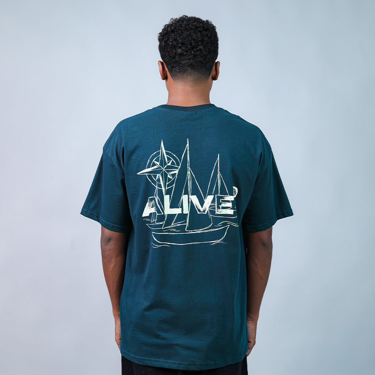 Camiseta Alive Ship Azul Marinho