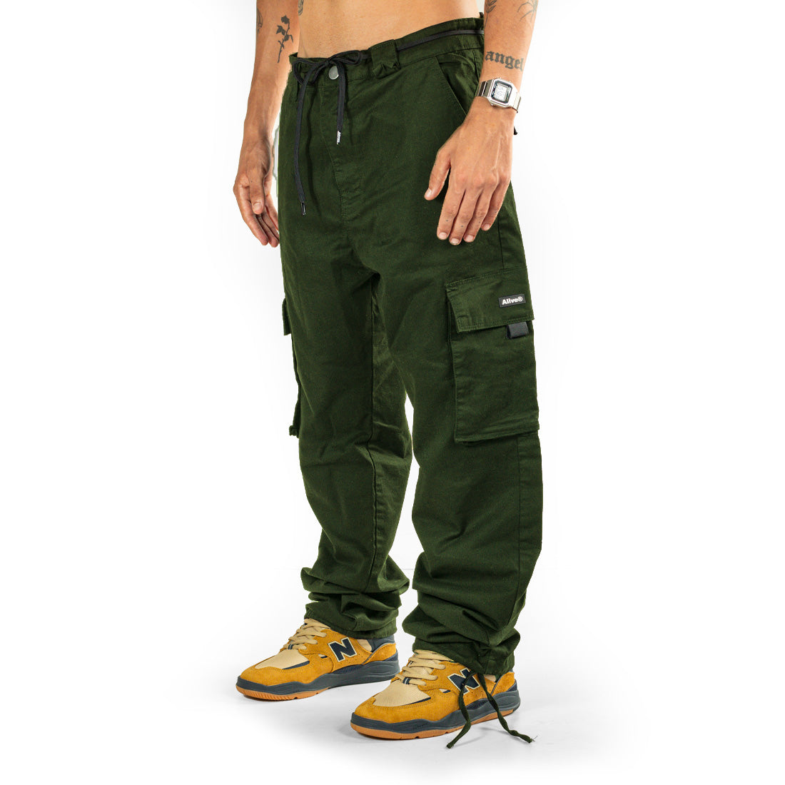 Calça Alive Tag Cargo Unissex | Verde
