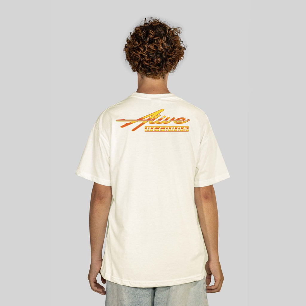 Camiseta Alive Clássica Records Off White