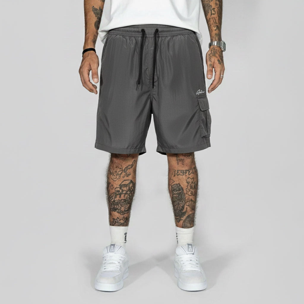 Short Alive Cargo Rubric Cinza