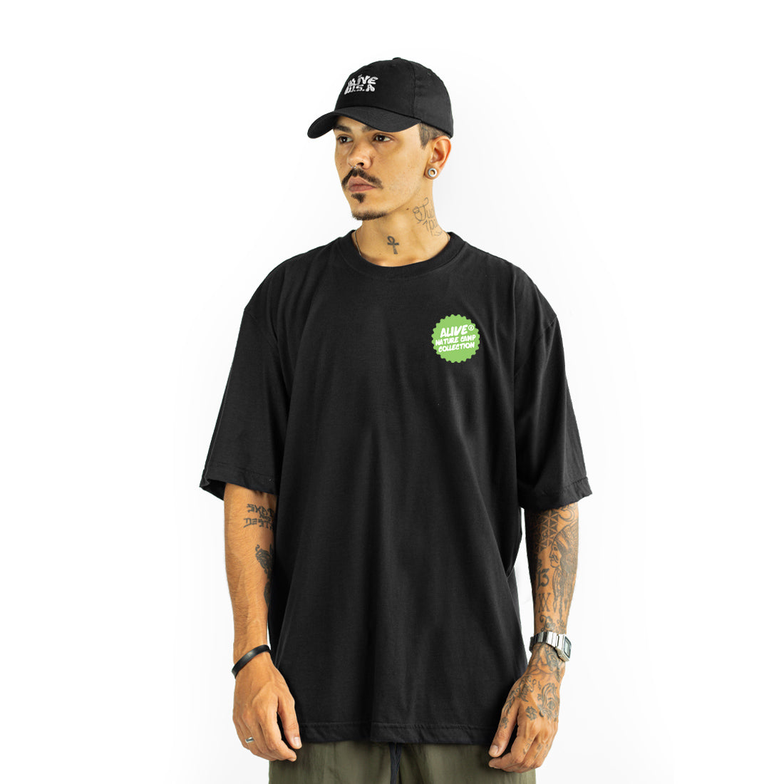 Camiseta Alive Big Foot Preto