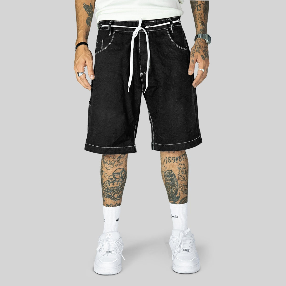 Bermuda Alive Jeans Carpinter White Line