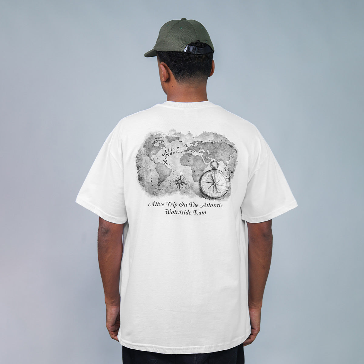 Camiseta Alive Map Branco