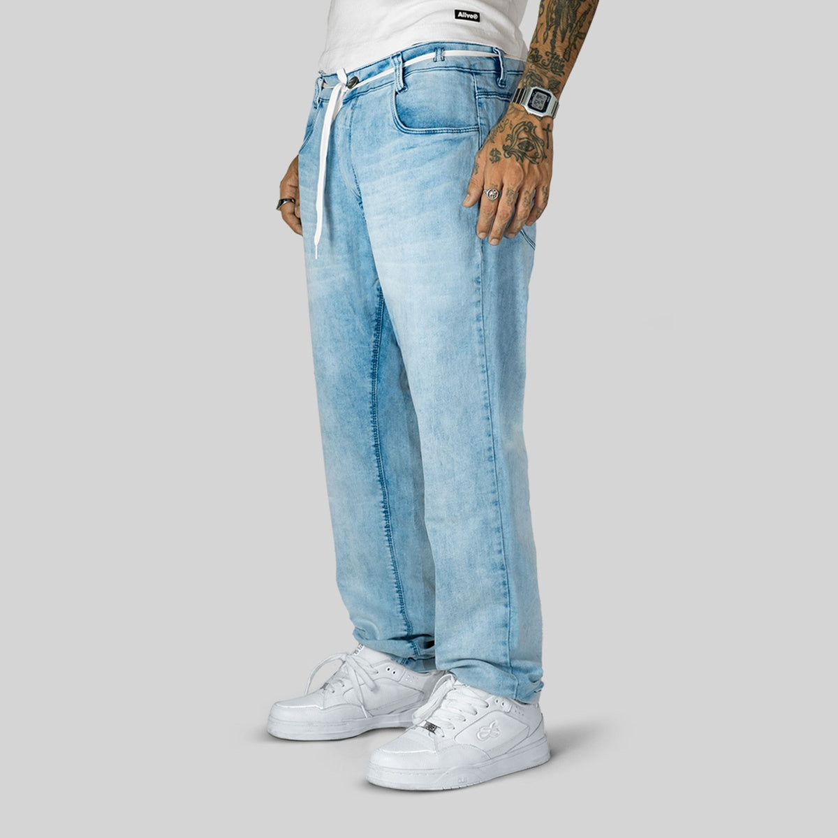 Calça Alive Jeans Regular Unissex | Azul