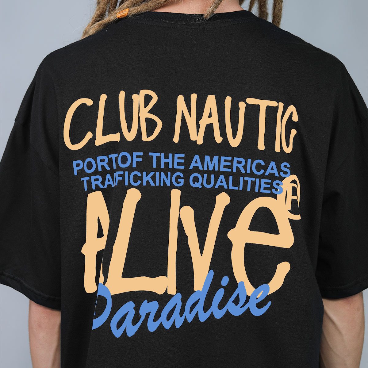 Camiseta Alive Oversized Essencial Nautic Preto