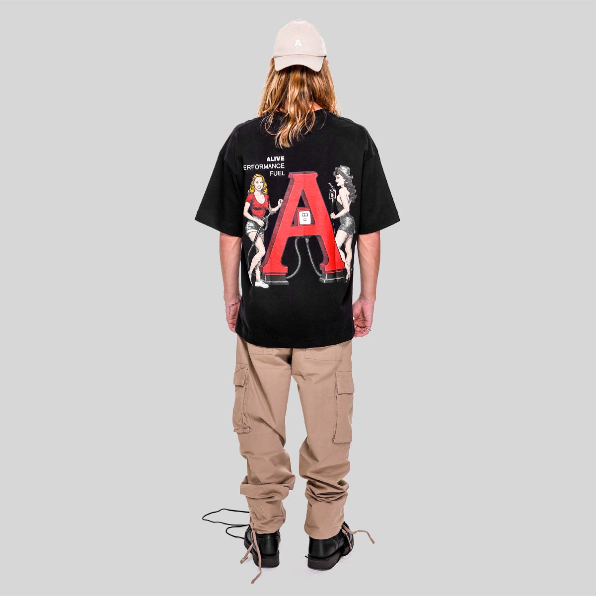 Camiseta Alive Oversized Fuel Preto - Texas