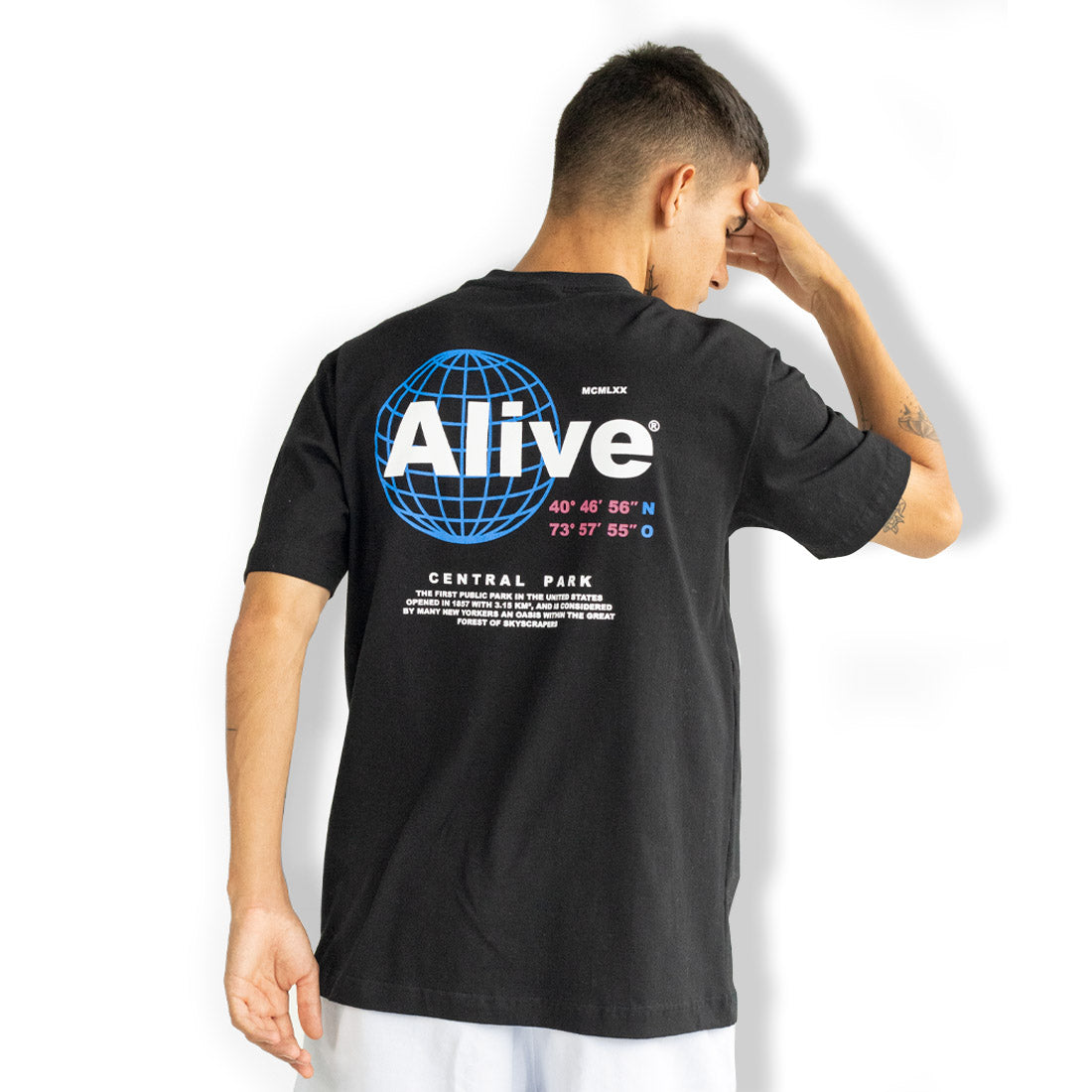 Camiseta Alive Central Park Preto