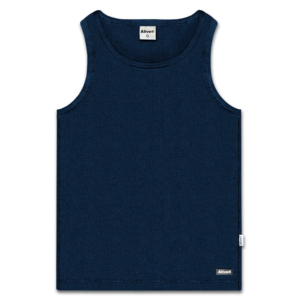 Regata Alive Tank Top Logo Azul Marinho