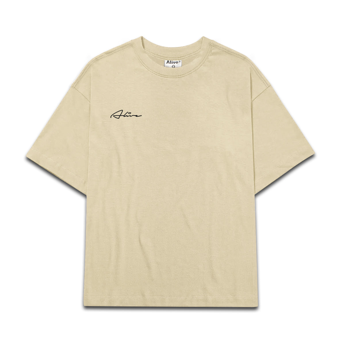 Camiseta Alive Clássica Rubric Off White