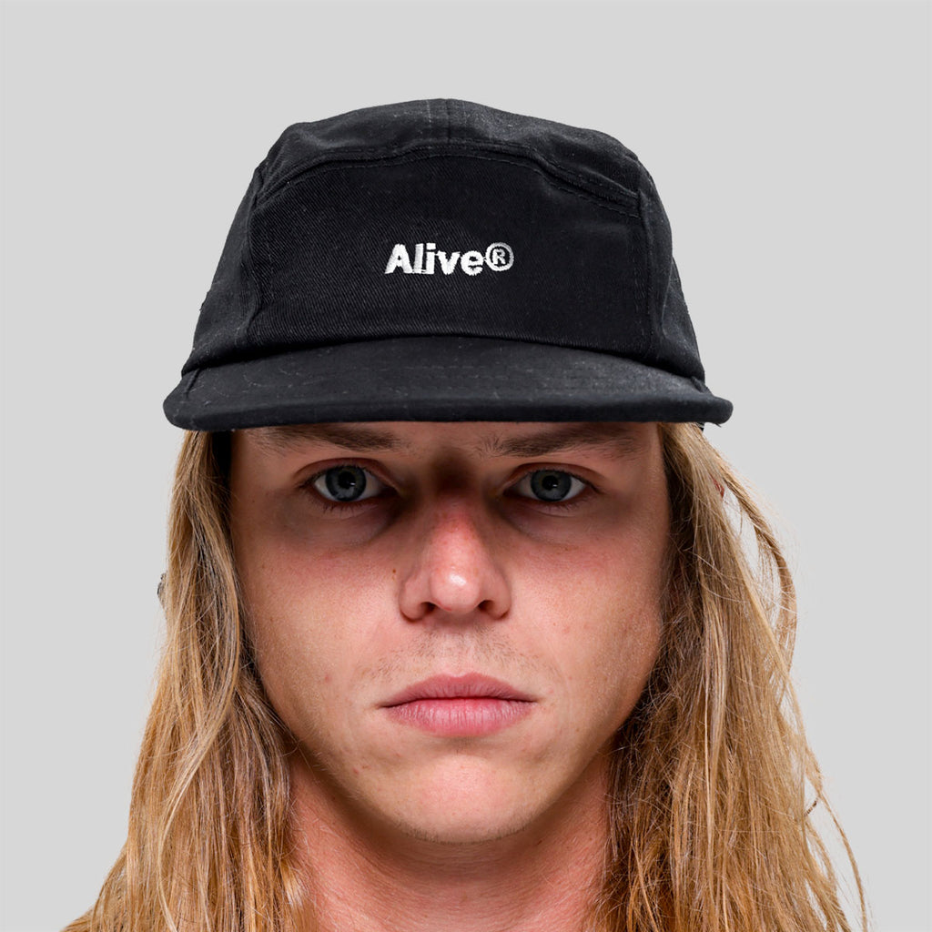 Boné Alive Five Panel Logo Preto Texas