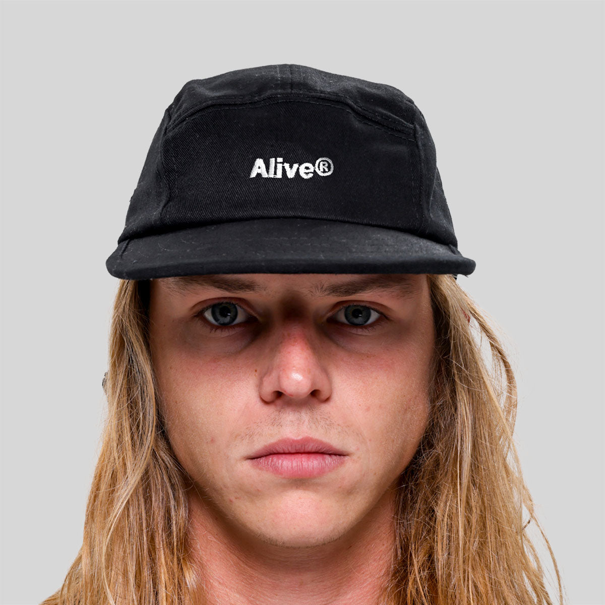 Boné Alive Five Panel Logo Preto Texas