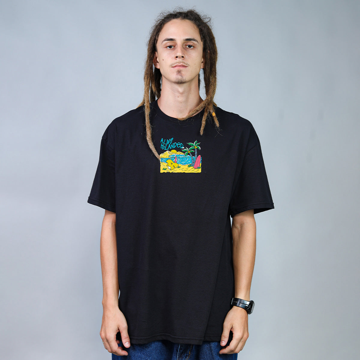 Camiseta Alive Waves Preto