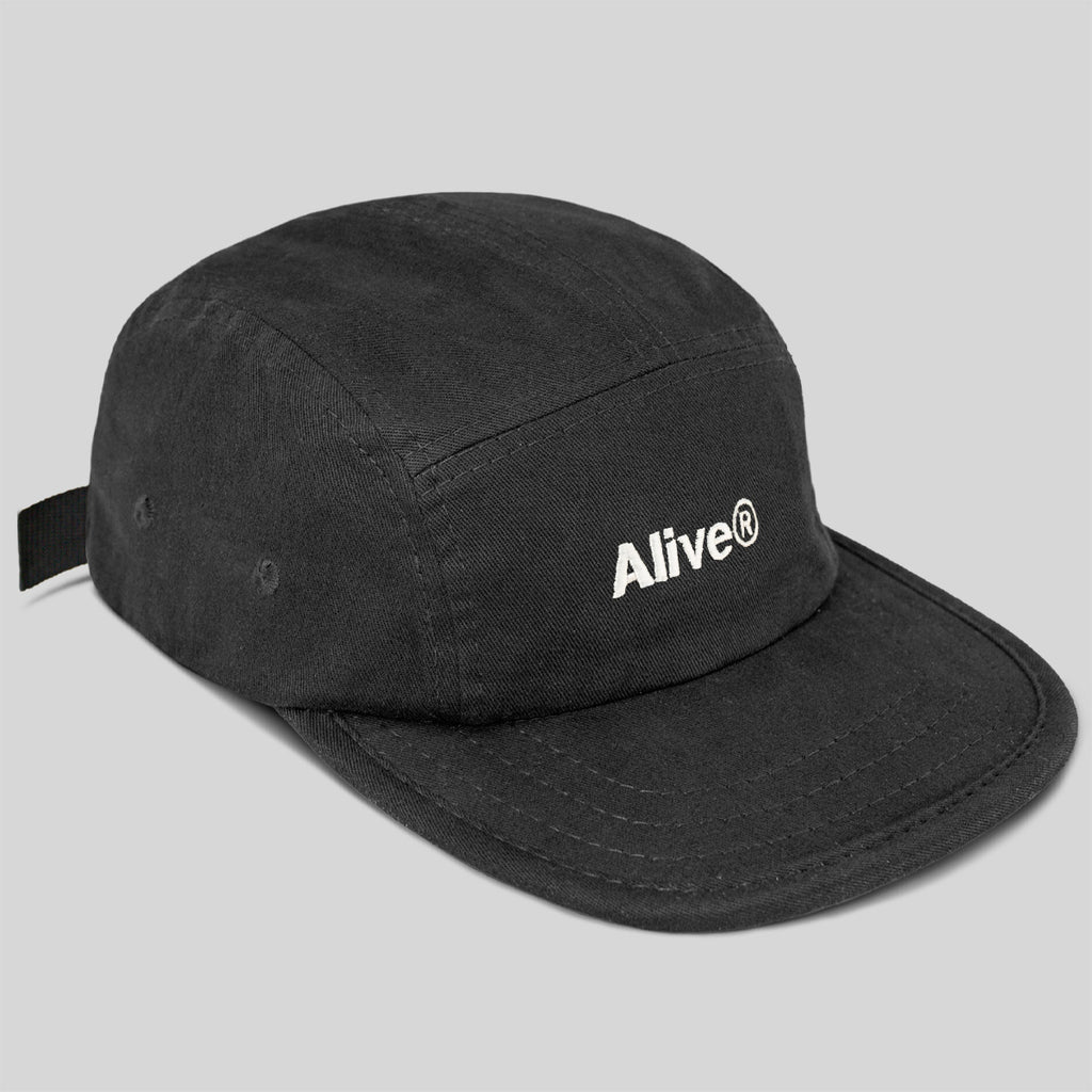 Boné Alive Five Panel Logo Preto Texas