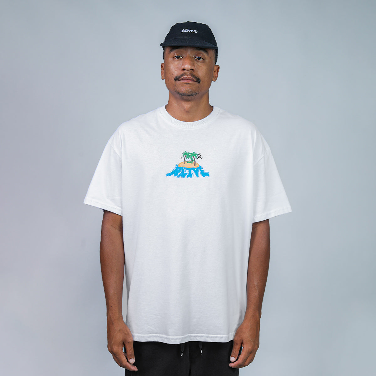 Camiseta Alive Island Branco