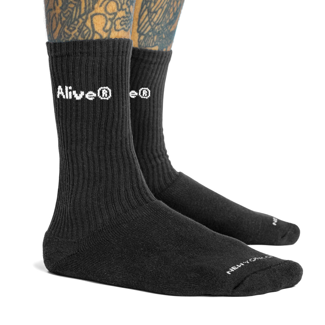Pac Meia Alive Logo Preto