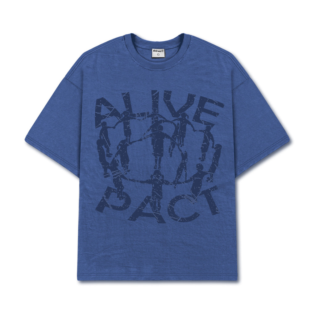 Camiseta Alive Clássica Pact Azul