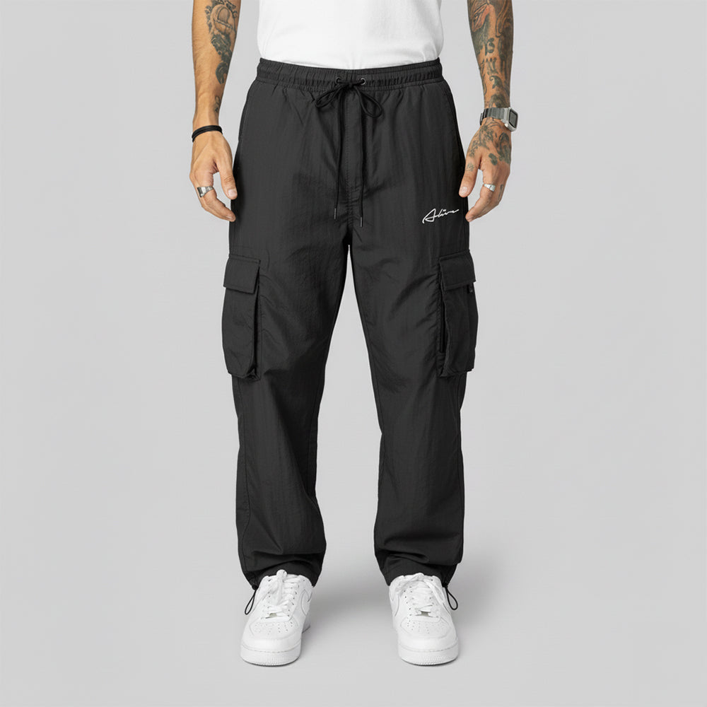 Calça Alive Cargo Rubric Unissex | Preto preto