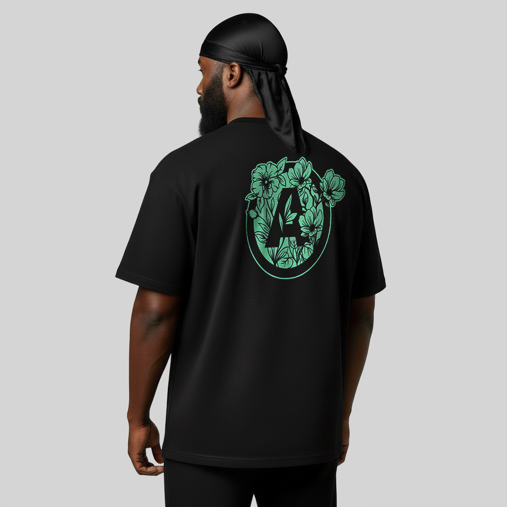 Camiseta Alive Clássica Flowers Preto