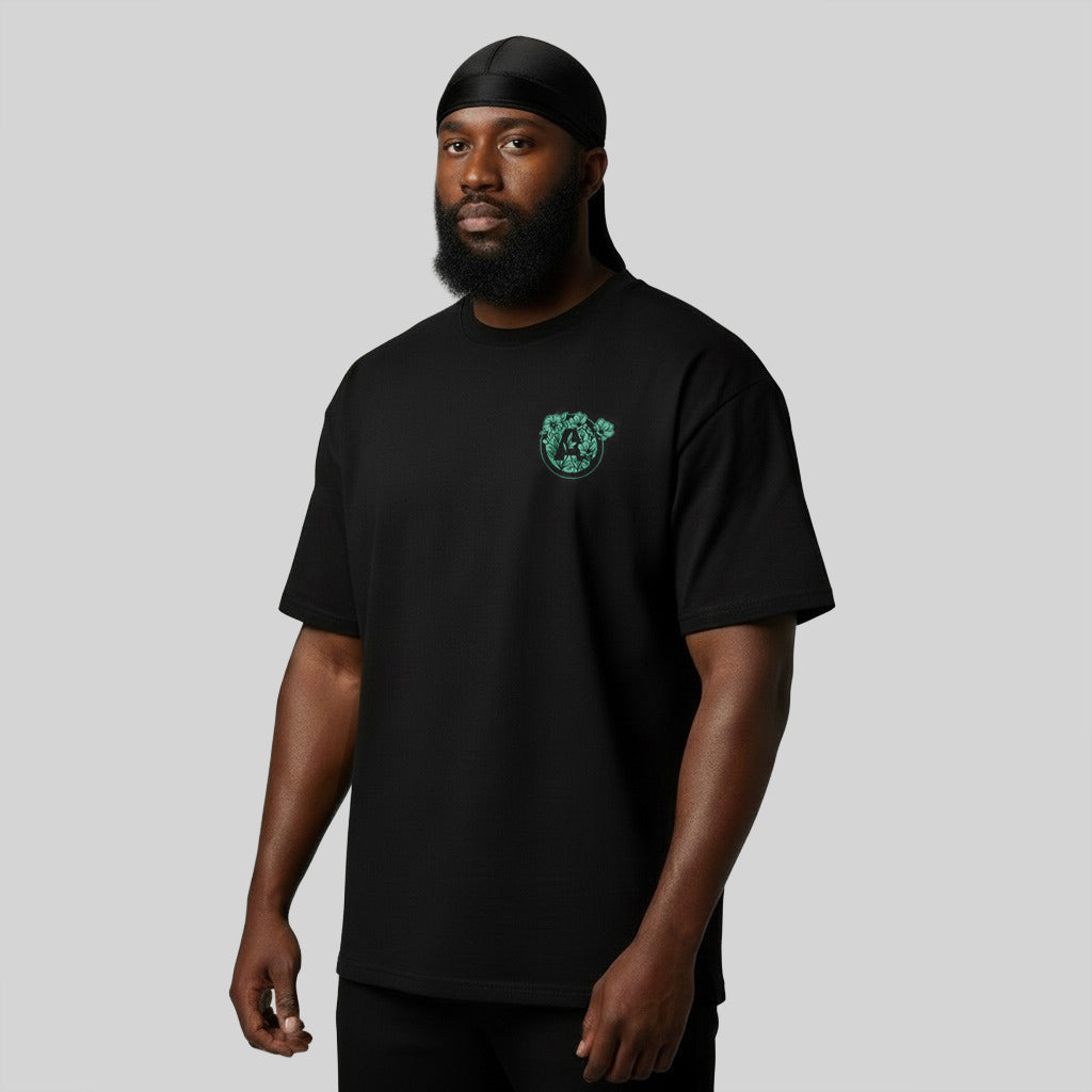 Camiseta Alive Clássica Flowers Preto