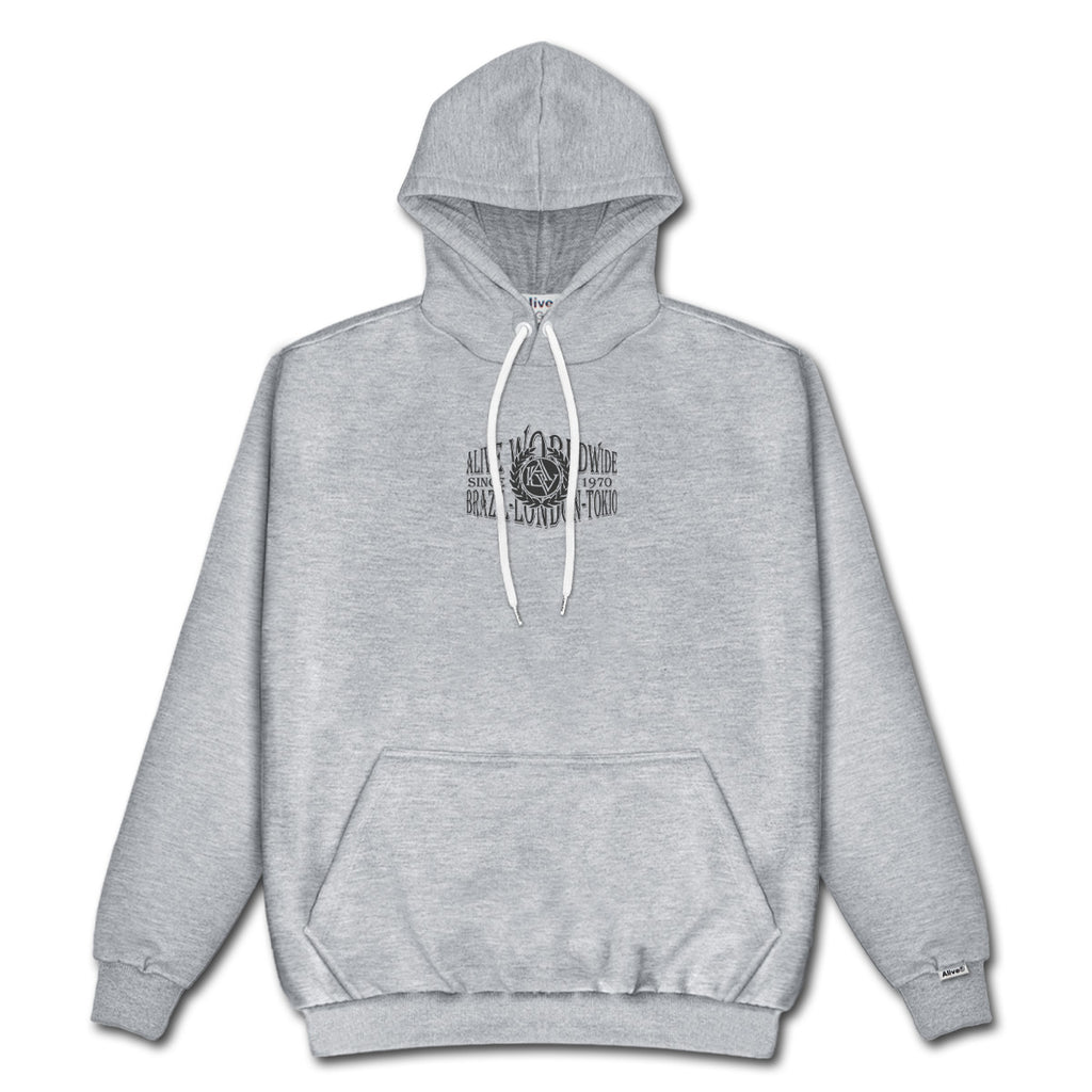 Moletom Alive Worldwide Cinza
